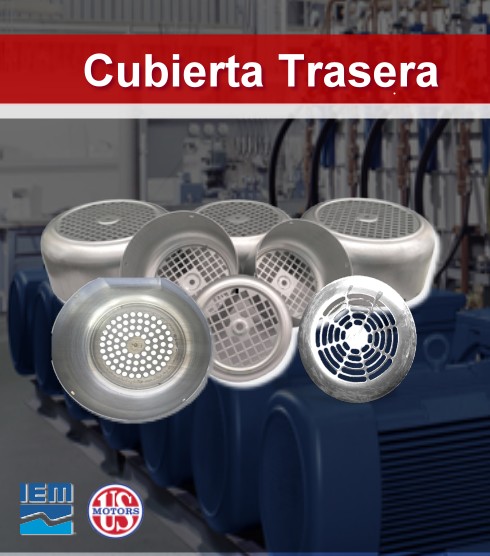 CUBIERTA TRASERA PARA MOTOR ELECTRICO